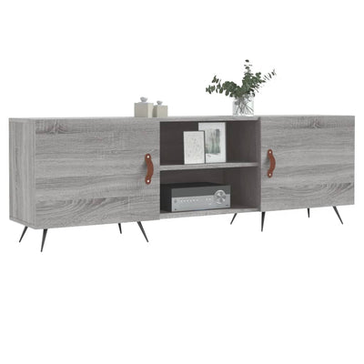 TV-taso harmaa Sonoma 150x30x50 cm tekninen puu