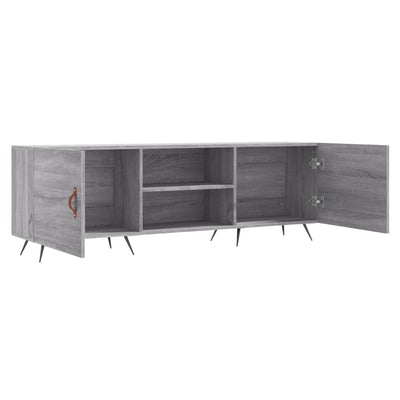 TV-taso harmaa Sonoma 150x30x50 cm tekninen puu