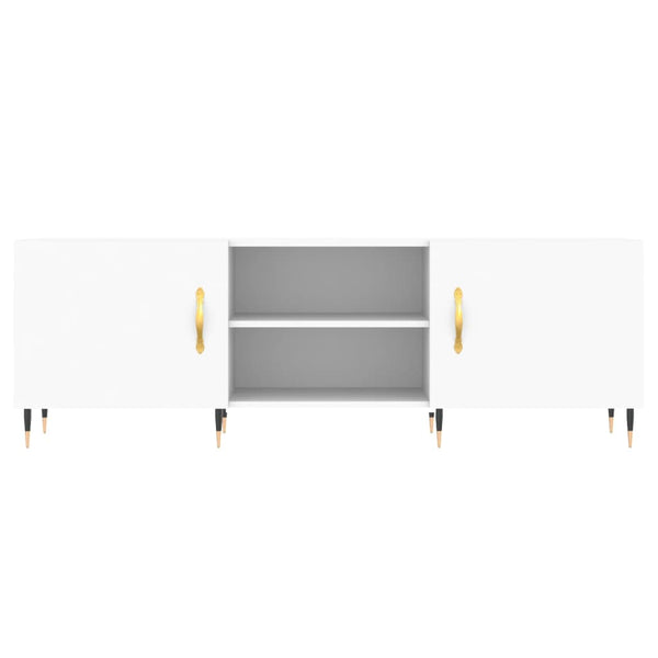 TV-taso valkoinen 150x30x50 cm tekninen puu