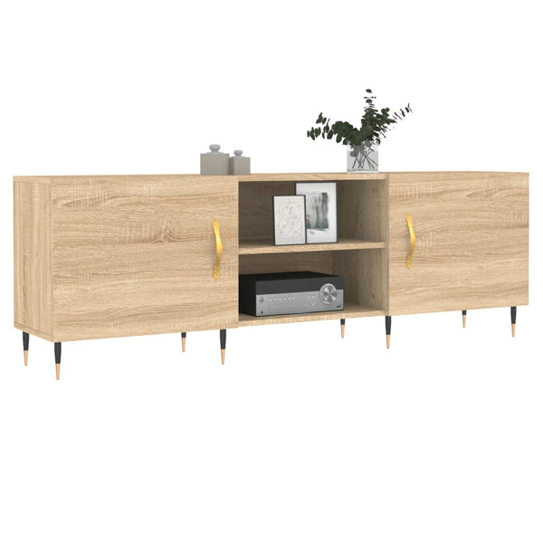TV-taso 150x30x50 cm Sonoma-tammesta teknistä puuta