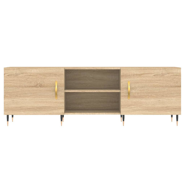 TV-taso 150x30x50 cm Sonoma-tammesta teknistä puuta