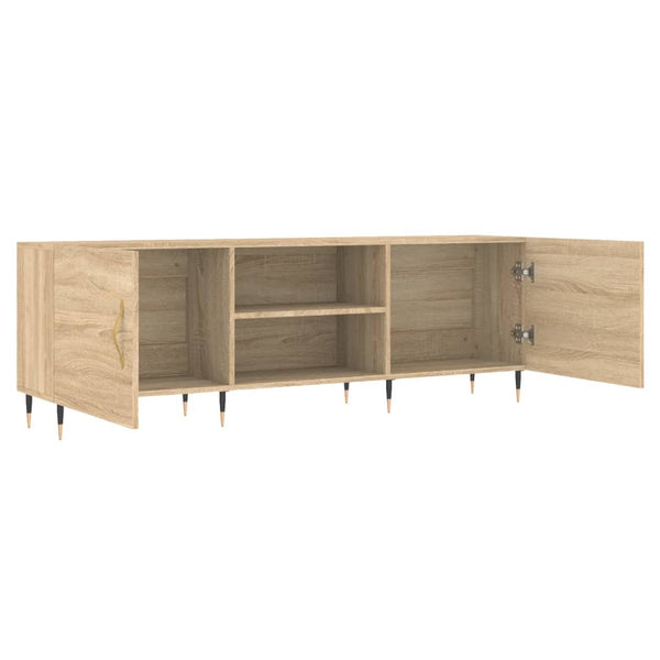 TV-taso 150x30x50 cm Sonoma-tammesta teknistä puuta