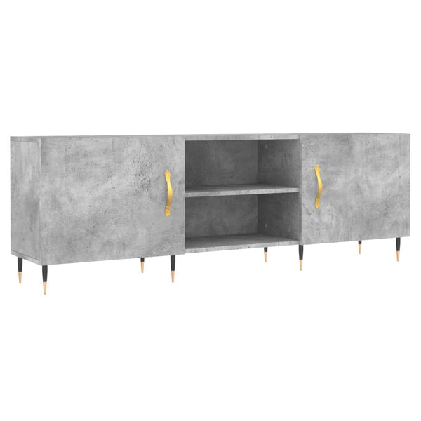 TV-taso betoninharmaa 150x30x50 cm tekninen puu
