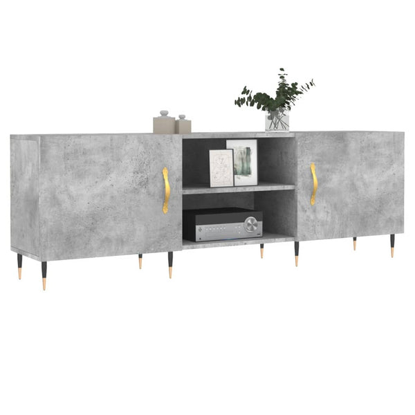 TV-taso betoninharmaa 150x30x50 cm tekninen puu