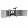 TV-taso betoninharmaa 150x30x50 cm tekninen puu