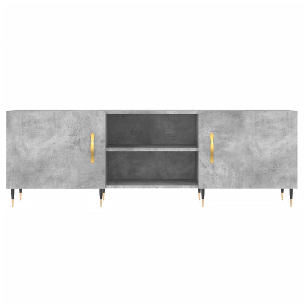 TV-taso betoninharmaa 150x30x50 cm tekninen puu