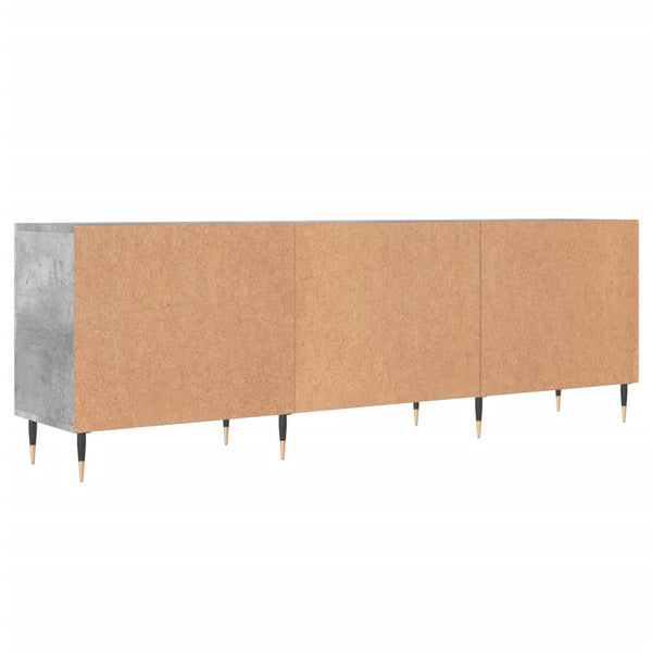 TV-taso betoninharmaa 150x30x50 cm tekninen puu