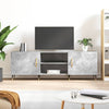 TV-taso betoninharmaa 150x30x50 cm tekninen puu