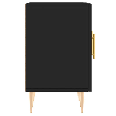 TV-taso musta 150x30x50 cm tekninen puu