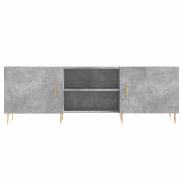 TV-taso teknisestä puusta, betoninharmaa, mitat 150x30x50 cm