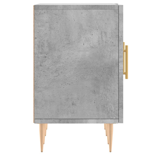 TV-taso teknisestä puusta, betoninharmaa, mitat 150x30x50 cm