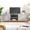 TV-taso teknisestä puusta, betoninharmaa, mitat 150x30x50 cm