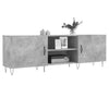 TV-taso betoninharmaa 150x30x50 cm tekninen puu