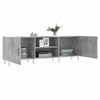 TV-taso betoninharmaa 150x30x50 cm tekninen puu
