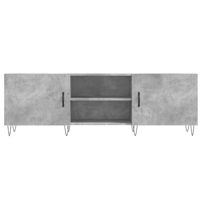 TV-taso betoninharmaa 150x30x50 cm tekninen puu