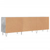 TV-taso betoninharmaa 150x30x50 cm tekninen puu