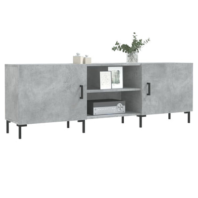 TV-taso betoninharmaa 150x30x50 cm tekninen puu