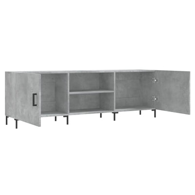 TV-taso betoninharmaa 150x30x50 cm tekninen puu