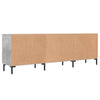 TV-taso betoninharmaa 150x30x50 cm tekninen puu