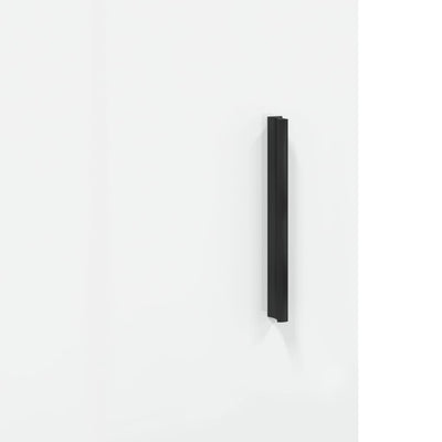 TV-taso korkeakiilto valkoinen 150x30x50 cm tekninen puu