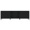 TV-taso musta 150x30x50 cm tekninen puu