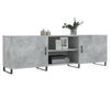 Betoninharmaa TV-taso 150x30x50 cm teknisestä puusta