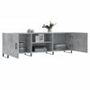 Betoninharmaa TV-taso 150x30x50 cm teknisestä puusta