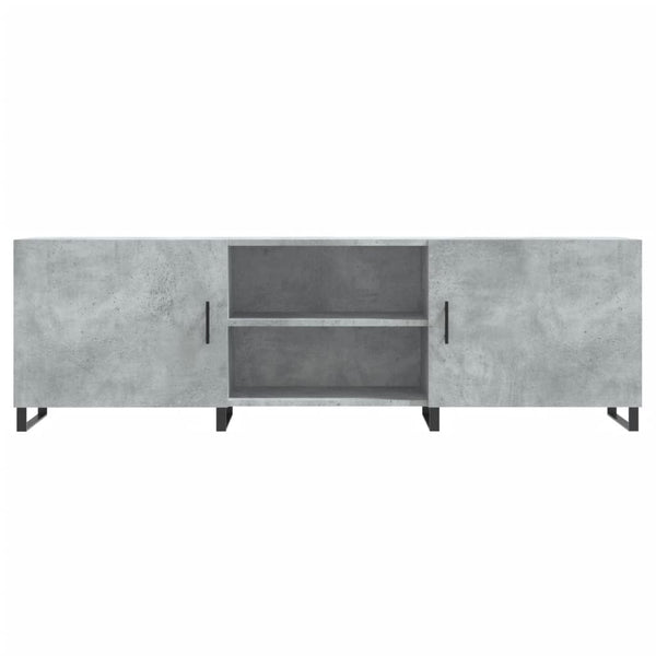 Betoninharmaa TV-taso 150x30x50 cm teknisestä puusta
