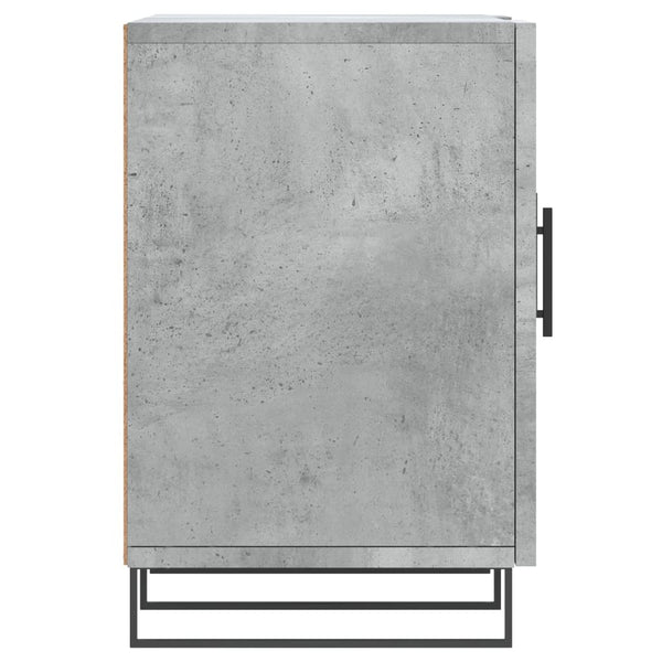 Betoninharmaa TV-taso 150x30x50 cm teknisestä puusta