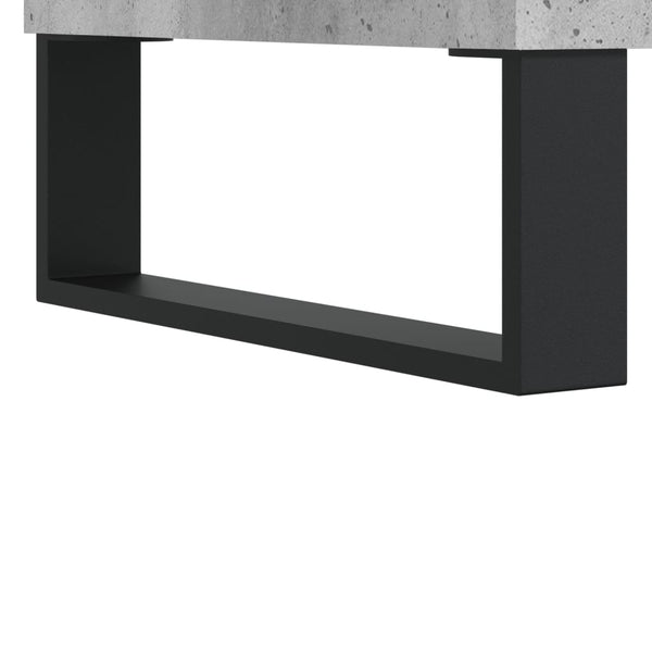 Betoninharmaa TV-taso 150x30x50 cm teknisestä puusta
