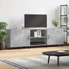 Betoninharmaa TV-taso 150x30x50 cm teknisestä puusta