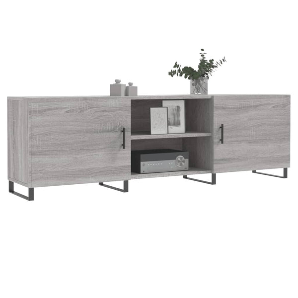 Sonoma TV-taso harmaana 150x30x50 cm teknisestä puusta