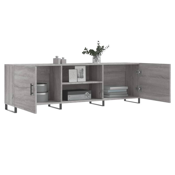 Sonoma TV-taso harmaana 150x30x50 cm teknisestä puusta