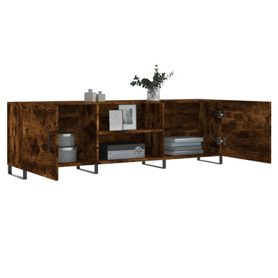 TV-taso ruskea tammi 150x30x50 cm tekninen puu