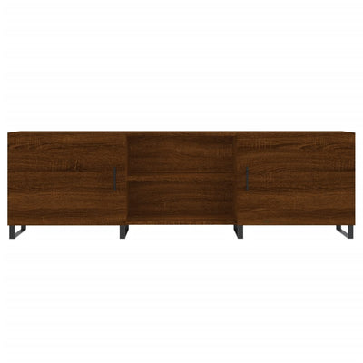 TV-taso ruskea tammi 150x30x50 cm tekninen puu