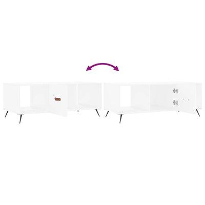 Valkoinen sohvapöytä Hirsenie 102x50x40cm (puinen)