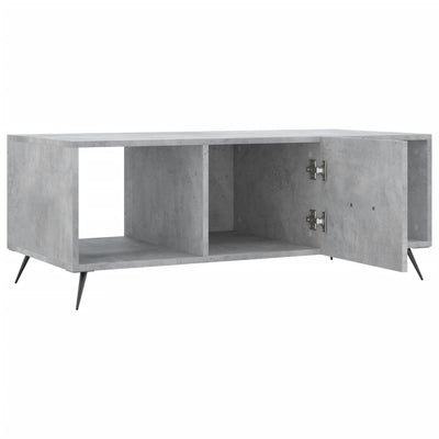 Sohvapöytä betoninharmaa 102x50x40 cm tekninen puu