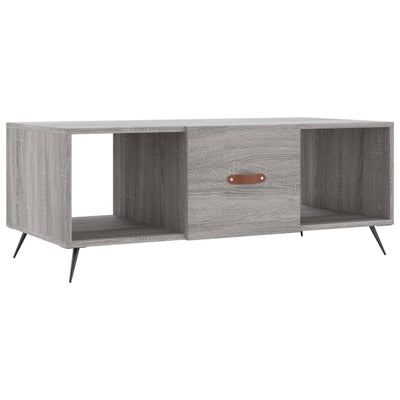 Sohvapöytä harmaa Sonoma 102x50x40 cm tekninen puu
