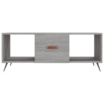 Sohvapöytä harmaa Sonoma 102x50x40 cm tekninen puu
