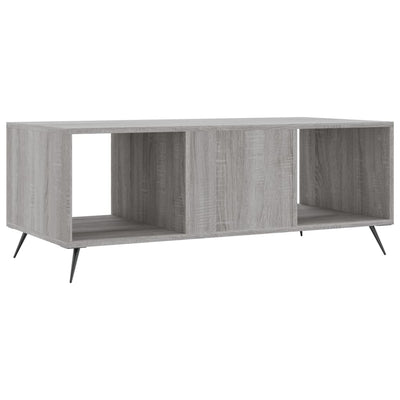 Sohvapöytä harmaa Sonoma 102x50x40 cm tekninen puu