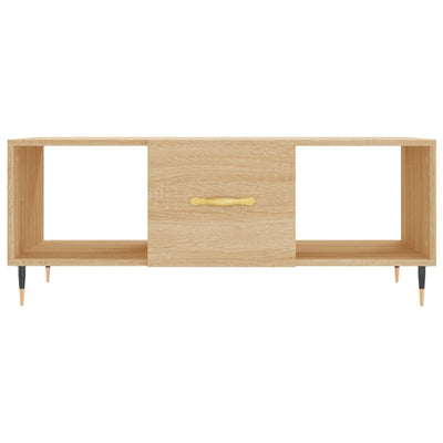 Sohvapöytä Sonoma-tammi 102x50x40 cm tekninen puu