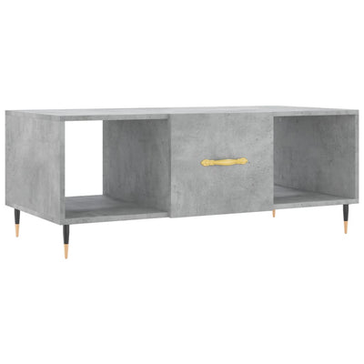 Sohvapöytä betoninharmaa 102x50x40 cm tekninen puu