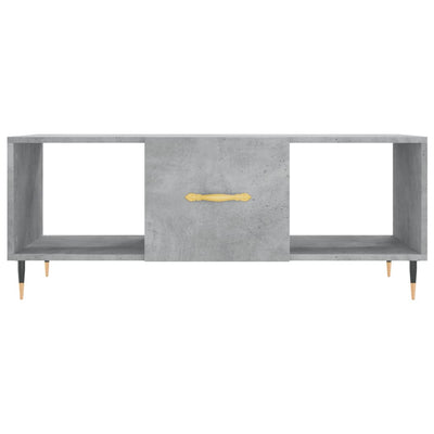 Sohvapöytä betoninharmaa 102x50x40 cm tekninen puu