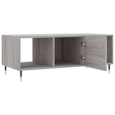 Sohvapöytä harmaa Sonoma 102x50x40 cm tekninen puu