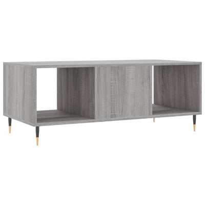 Sohvapöytä harmaa Sonoma 102x50x40 cm tekninen puu