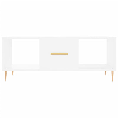 Valkoinen sohvapöytä Berchis 102x50x40cm (puinen)