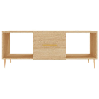 Sohvapöytä Sonoma-tammi 102x50x40 cm tekninen puu