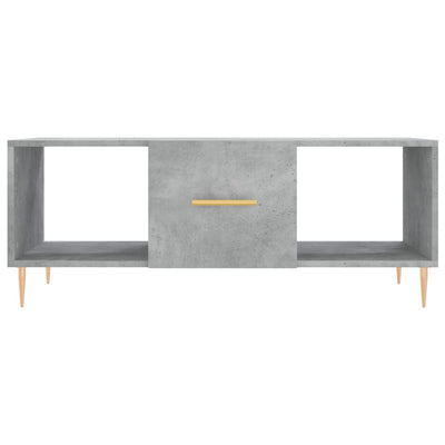 Sohvapöytä betoninharmaa 102x50x40 cm tekninen puu
