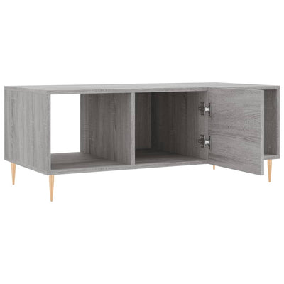 Sohvapöytä harmaa Sonoma 102x50x40 cm tekninen puu