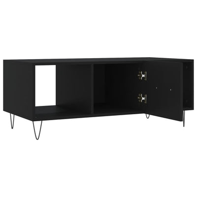 Sohvapöytä musta 102x50x40 cm tekninen puu